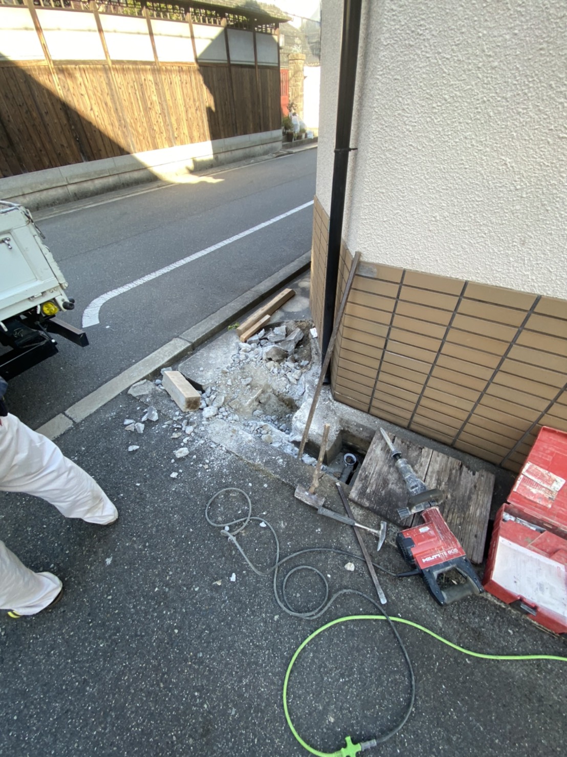 夢工房ブログ「いけず石」撤去 | 大阪市阿倍野区